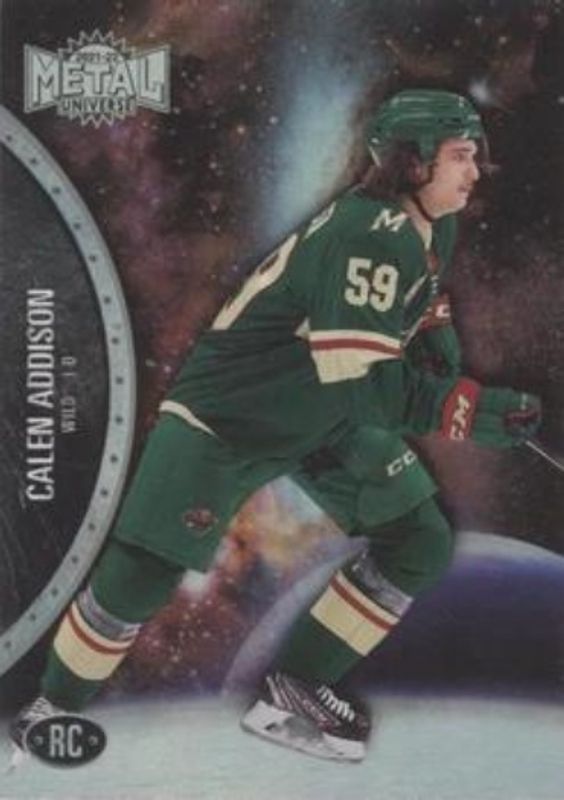 Calen Addison 2021 Metal Universe #162 Spectrum Rookie RAW