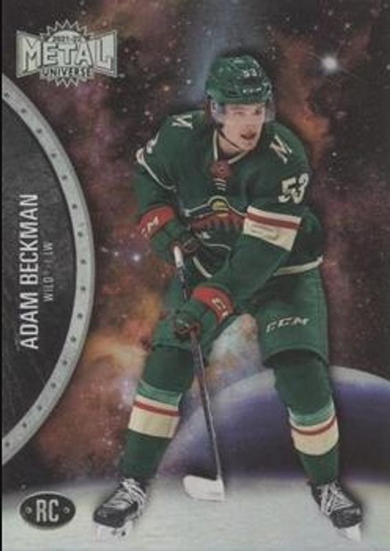 Adam Beckman 2021 Metal Universe #176 Spectrum Rookie RAW