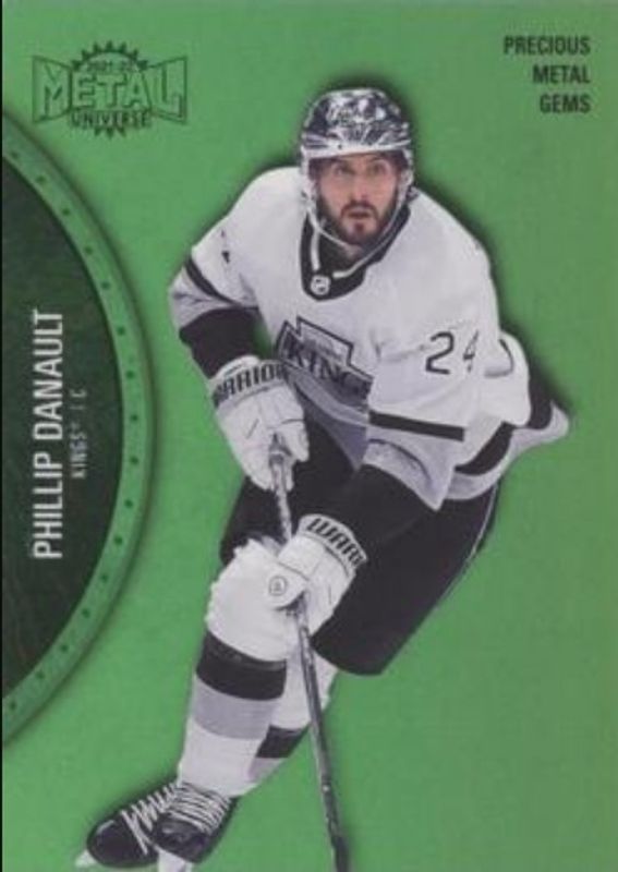 Phillip Danault 2021 Metal Universe #107 Precious Metal Gems Green /100 RAW