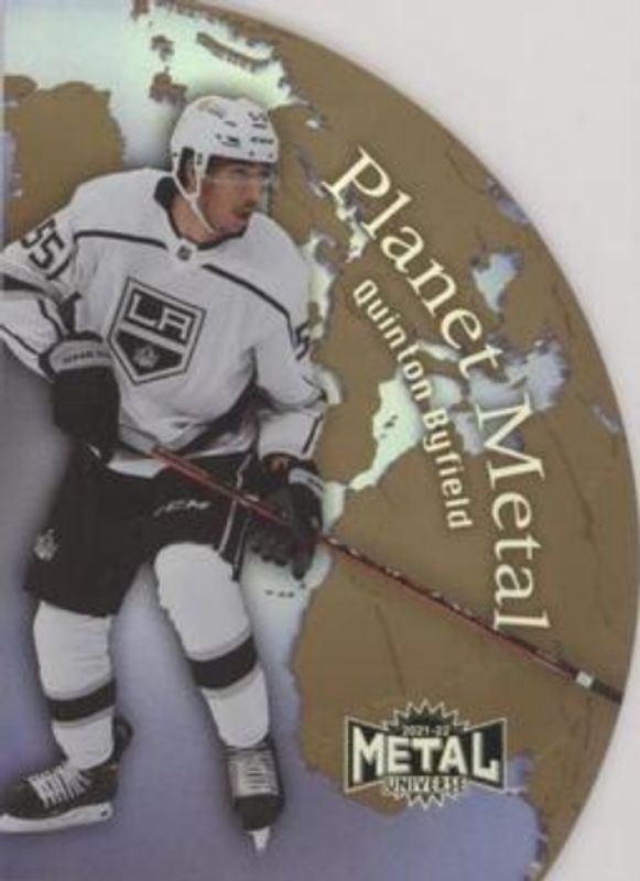 Quinton Byfield 2021 Metal Universe #PM-4 Planet Metal Gold Rookie RAW