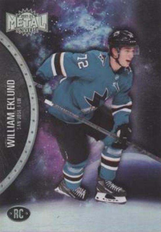 William Eklund 2021 Metal Universe #165 Spectrum Rookie RAW