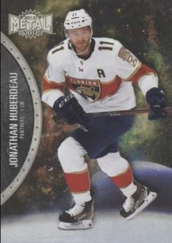 Jonathan Huberdeau 2021 Metal Universe #22 Spectrum RAW