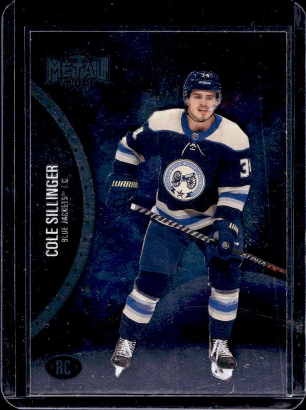 Cole Sillinger 2021 Metal Universe #161 Base Rookie RAW