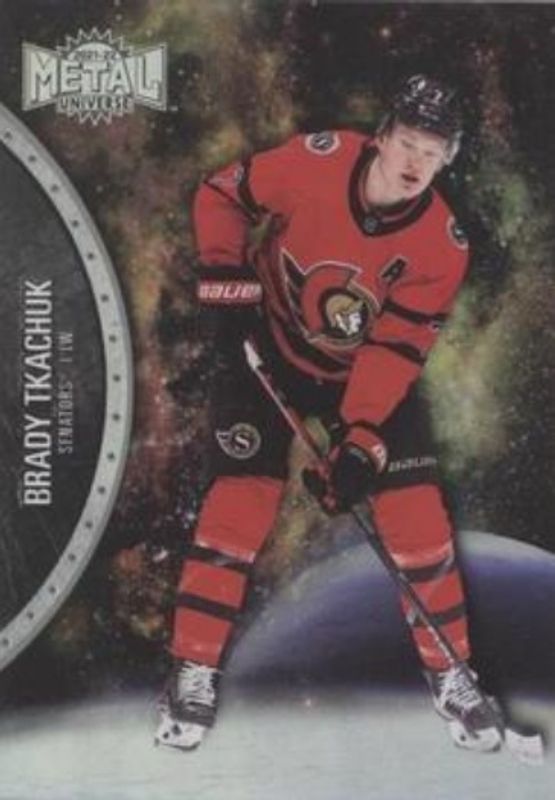 Brady Tkachuk 2021 Metal Universe #115 Spectrum RAW