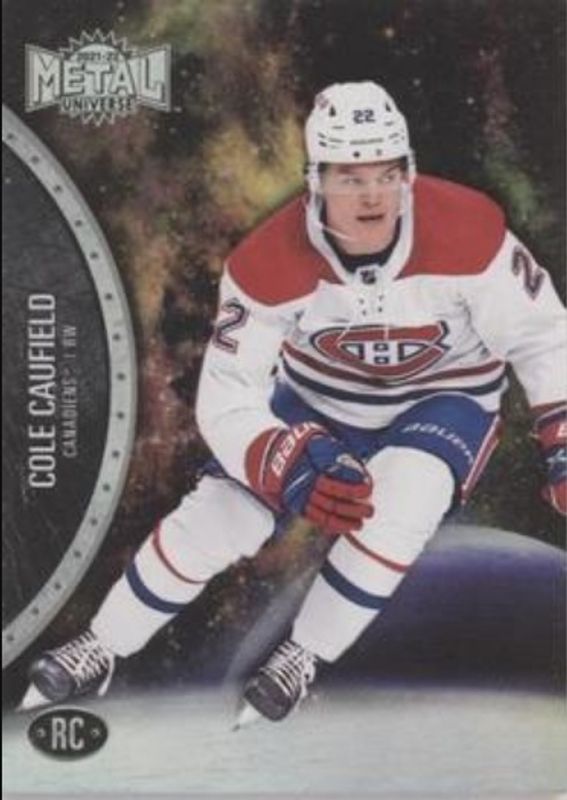 Cole Caufield 2021 Metal Universe #200 Spectrum Rookie RAW
