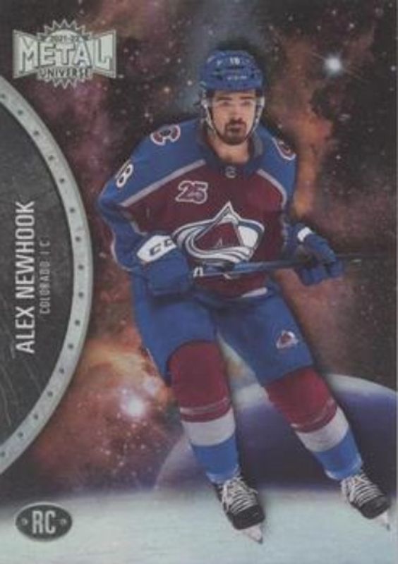 Alex Newhook 2021 Metal Universe #180 Spectrum Rookie RAW