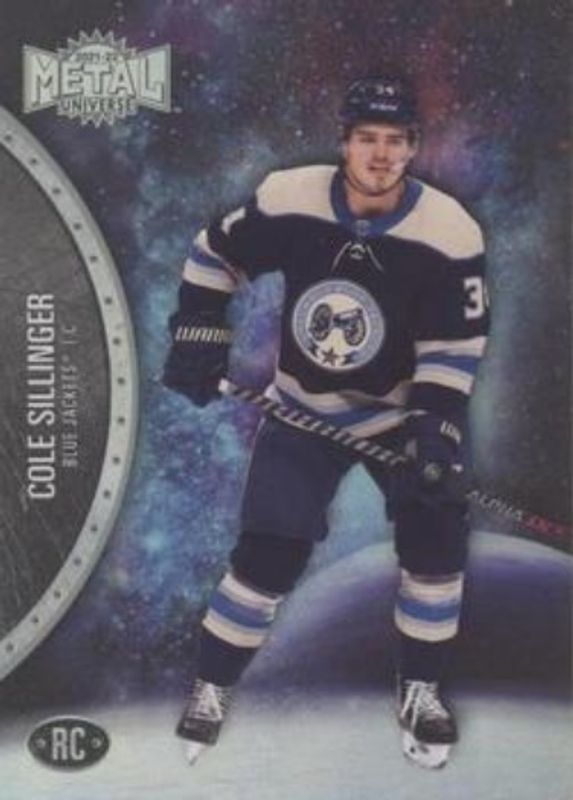 Cole Sillinger 2021 Metal Universe #161 Spectrum Rookie RAW