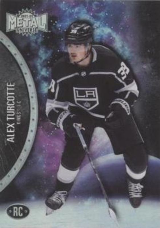 Alex Turcotte 2021 Metal Universe #192 Spectrum Rookie RAW