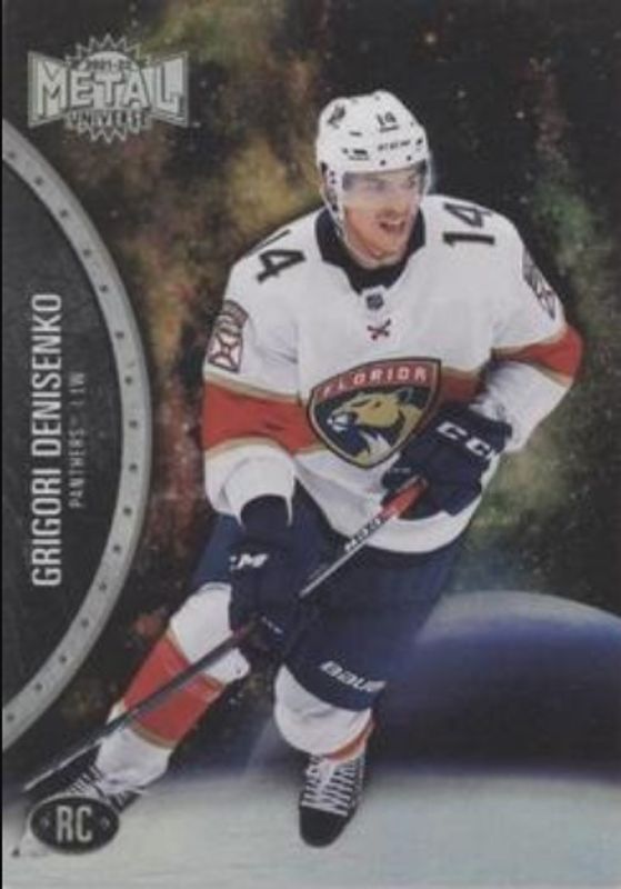 Grigori Denisenko 2021 Metal Universe #153 Spectrum Rookie RAW