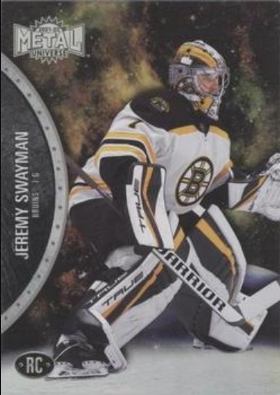 Jeremy Swayman 2021 Metal Universe #170 Spectrum Rookie RAW