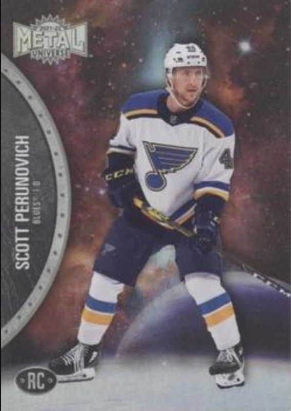 Scott Perunovich 2021 Metal Universe #171 Spectrum Rookie RAW