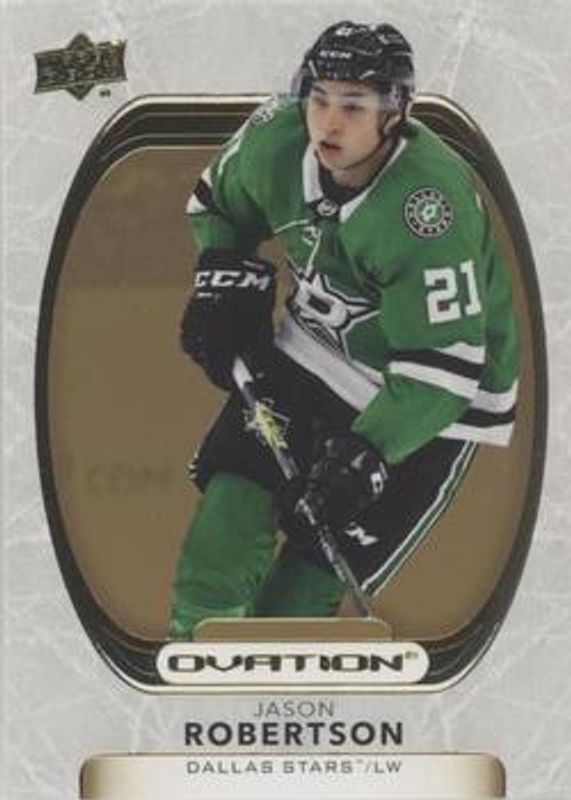 Jason Robertson 2021 Upper Deck Ovation #67 Gold Foil RAW