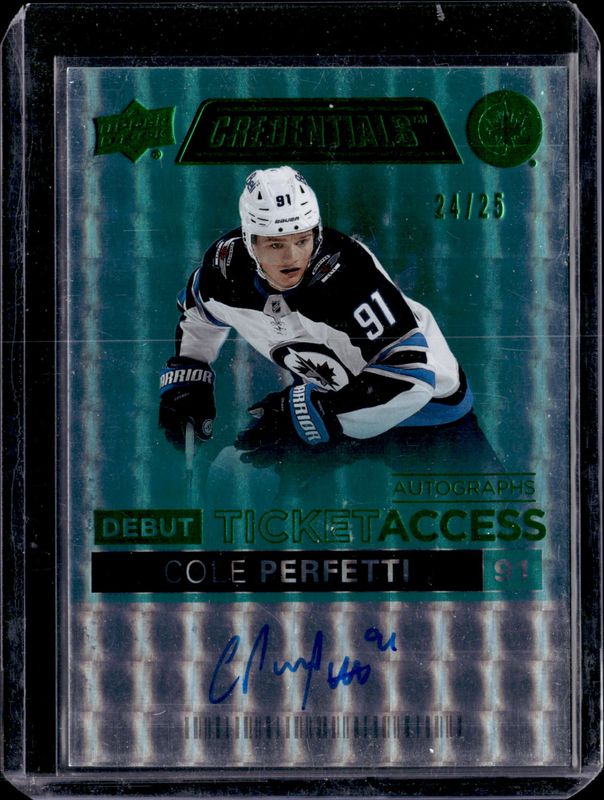 2021 Upper Deck Credentials #DTAA-CP Debut Ticket Access Autographs - Green /25