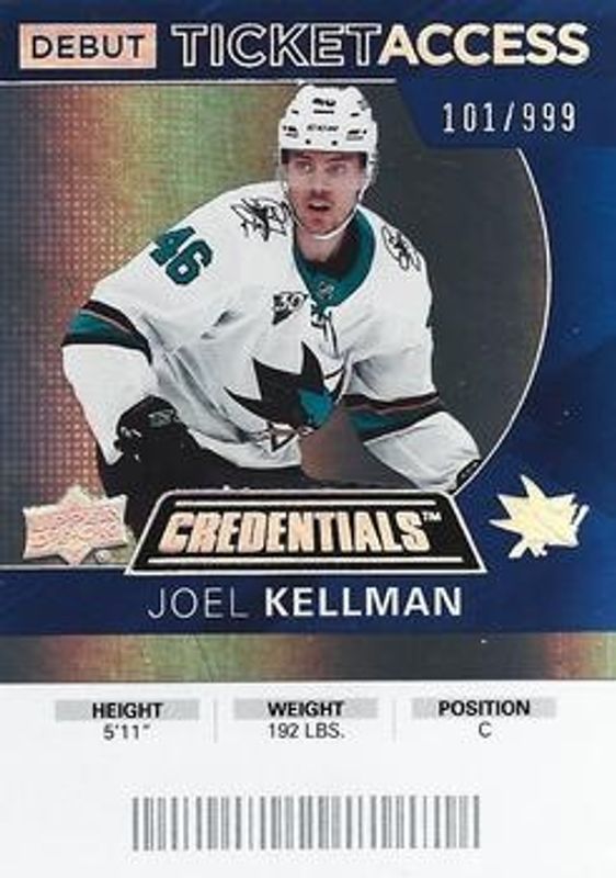 2021 Upper Deck Credentials #60 2020 Debut Ticket Access /999