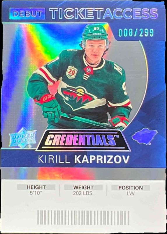 2021 Upper Deck Credentials #144 2020 Debut Ticket Access /999