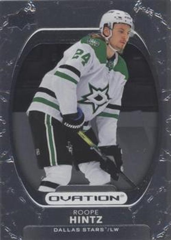Roope Hintz 2021 Upper Deck Ovation #77 Silver Foil RAW
