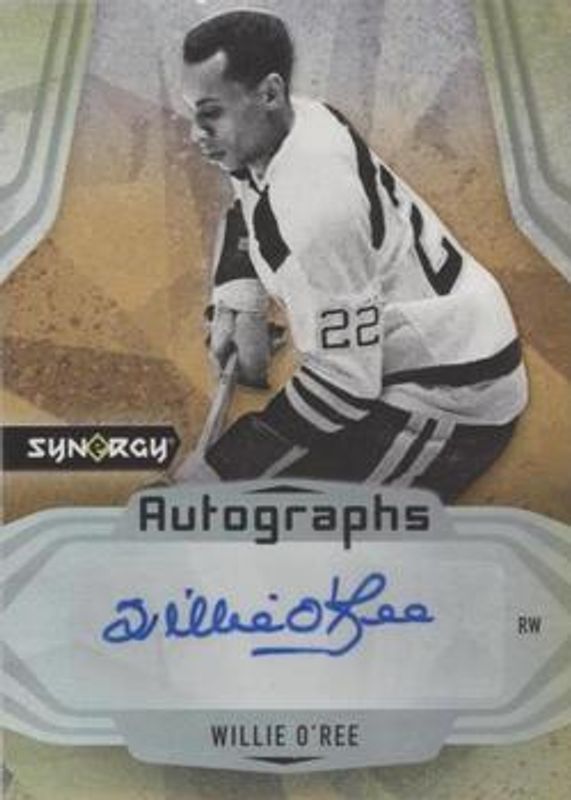 Willie O'Ree 2021 Upper Deck Synergy #A-WO Autographs RAW
