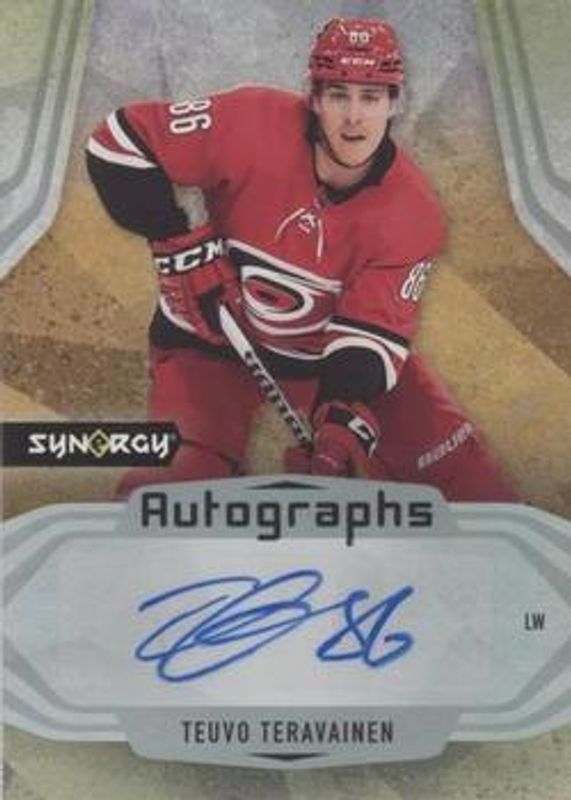 Teuvo Teravainen 2021 Upper Deck Synergy #A-TE Autographs RAW
