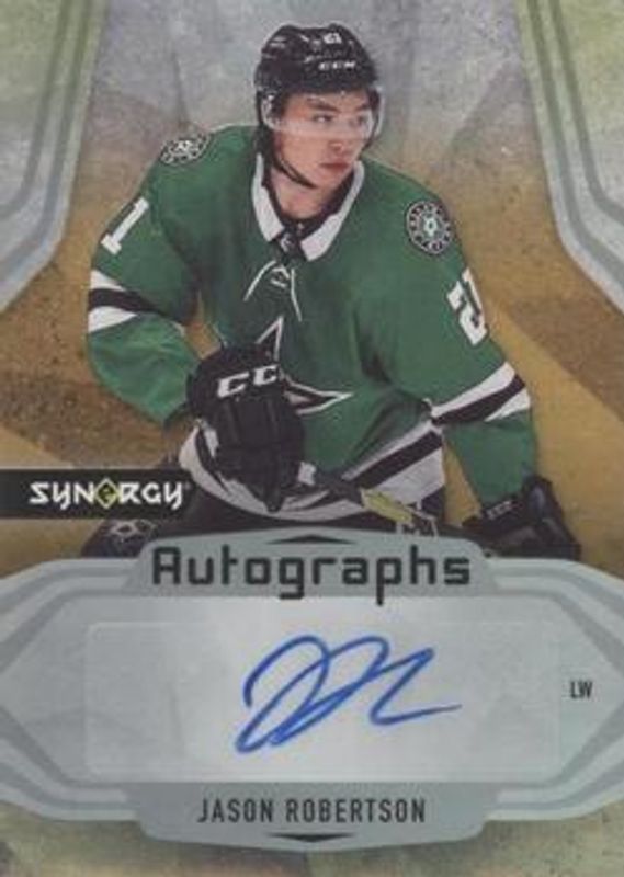 Jason Robertson 2021 Upper Deck Synergy #A-JR Autographs RAW