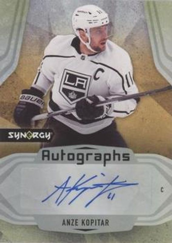 Anze Kopitar 2021 Upper Deck Synergy #A-AK Autographs RAW