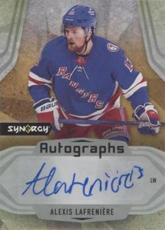 Alexis Lafreniere 2021 Upper Deck Synergy #A-AL Autographs RAW