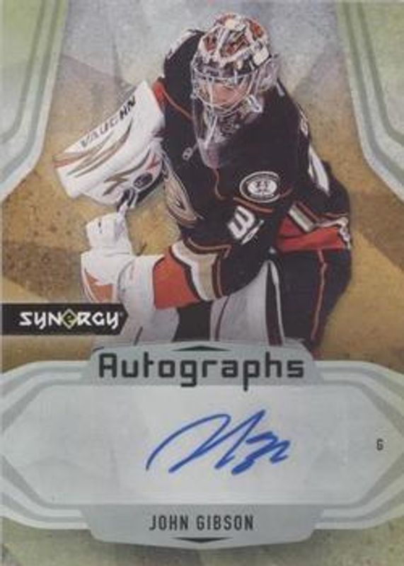 John Gibson 2021 Upper Deck Synergy #A-GI Autographs RAW