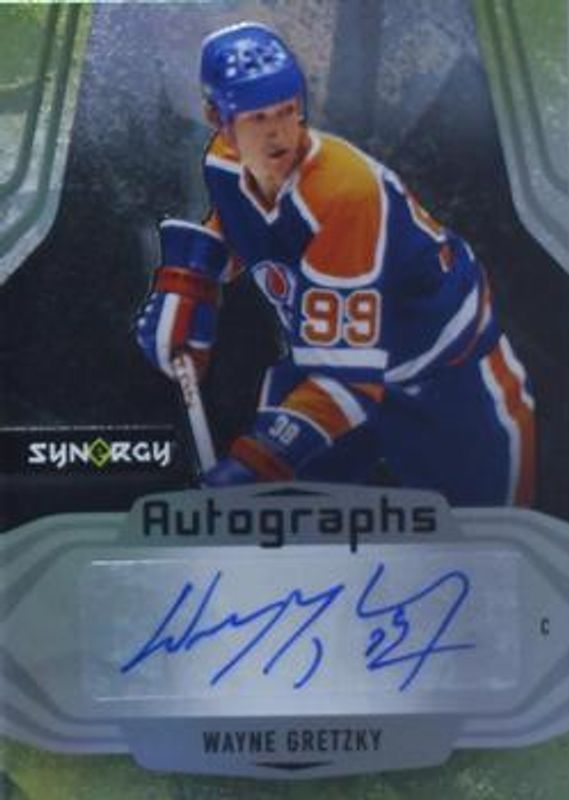 Wayne Gretzky 2021 Upper Deck Synergy #A-WG Autographs Mystery Black Achievements RAW