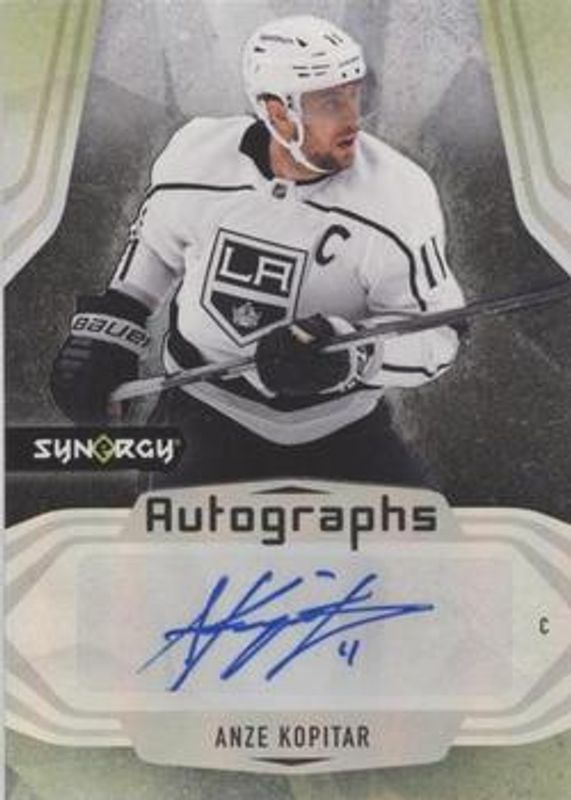 Anze Kopitar 2021 Upper Deck Synergy #A-AK Autographs Mystery Black Achievements RAW