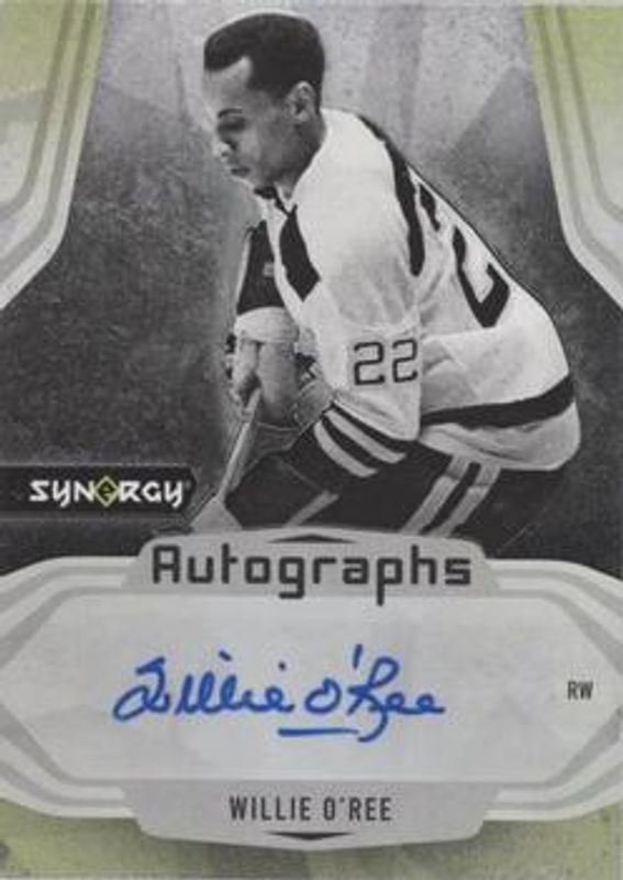 Willie O'Ree 2021 Upper Deck Synergy #A-WO Autographs Mystery Black Achievements RAW