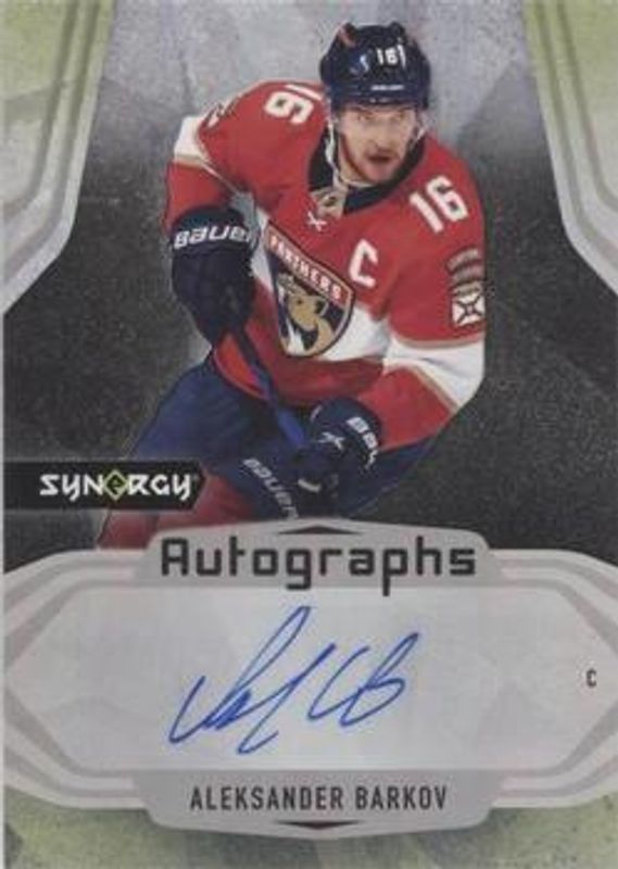 Aleksander Barkov 2021 Upper Deck Synergy #A-AB Autographs Mystery Black Achievements RAW