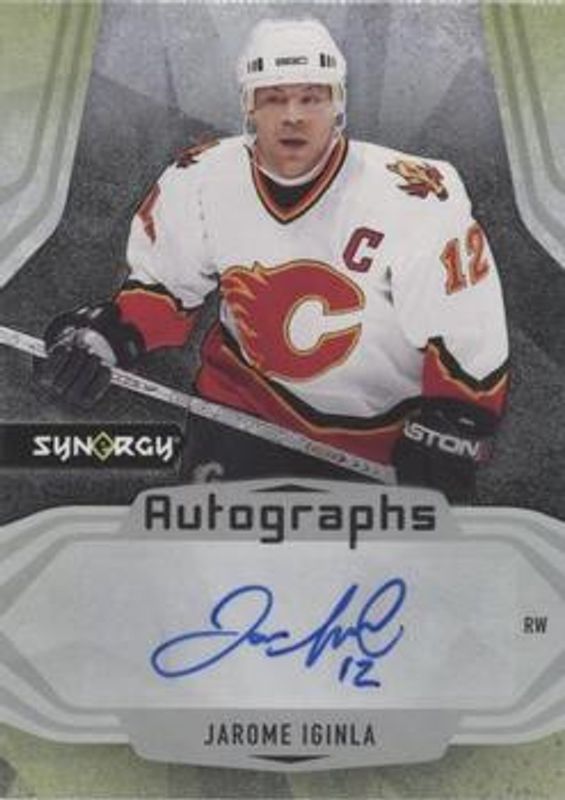 Jarome Iginla 2021 Upper Deck Synergy #A-JI Autographs Mystery Black Achievements RAW