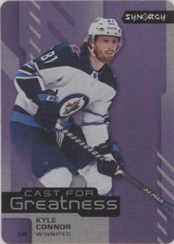 Kyle Connor 2021 Upper Deck Synergy #CG-28 Cast For Greatness - Purple RAW