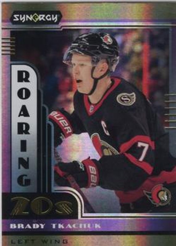 Brady Tkachuk 2021 Upper Deck Synergy #R20-2 Roaring 20s RAW