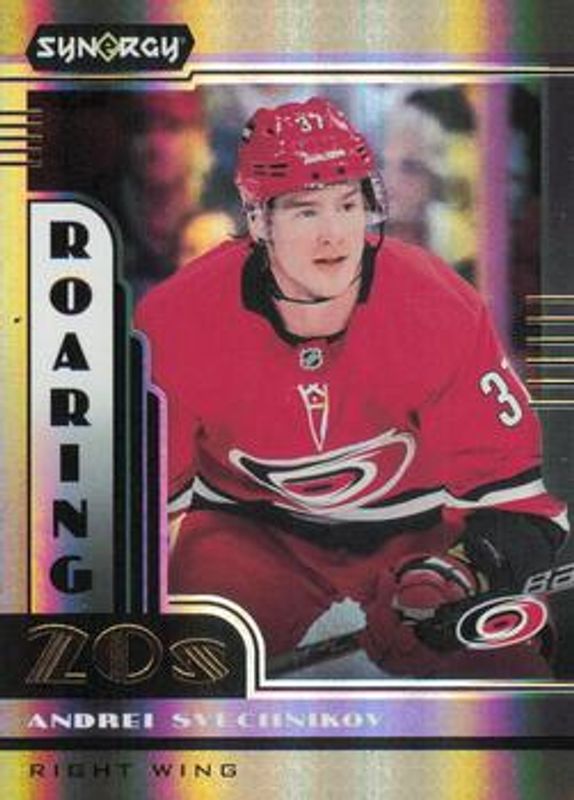 Andrei Svechnikov 2021 Upper Deck Synergy #R20-8 Roaring 20s RAW