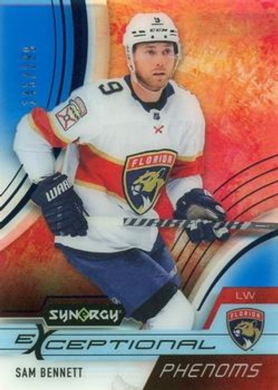 Sam Bennett 2021 Upper Deck Synergy #EP-SB Exceptional Phenoms - Blue /299 RAW