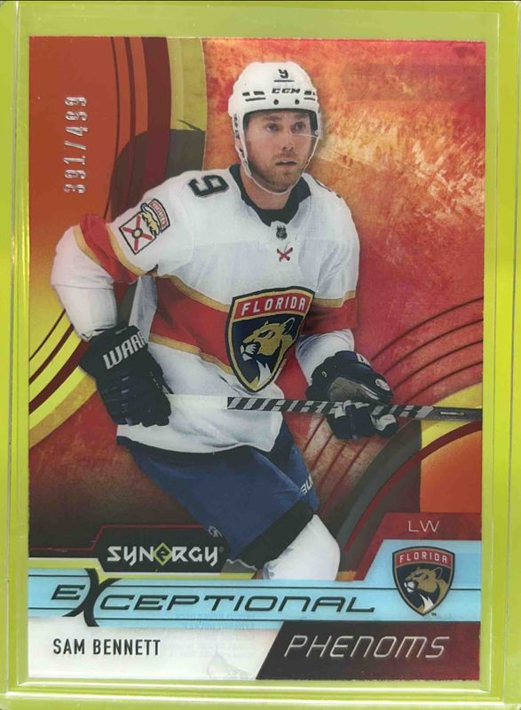 Sam Bennett 2021 Upper Deck Synergy #EP-SB Exceptional Phenoms - Red /499 RAW
