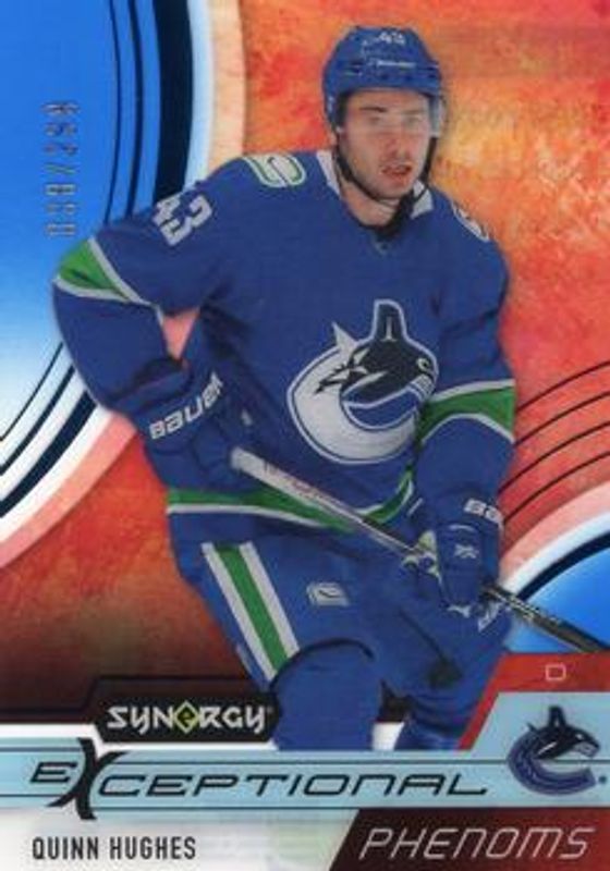 2021 Upper Deck Synergy #EP-QH Exceptional Phenoms - Blue /299