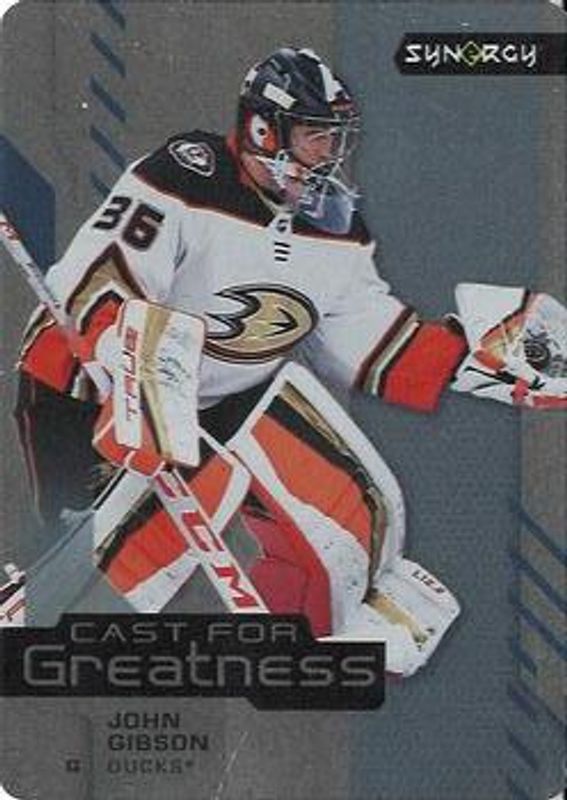 John Gibson 2021 Upper Deck Synergy #CG-29 Cast For Greatness RAW