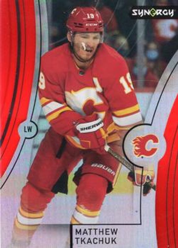 Matthew Tkachuk 2021 Upper Deck Synergy #16 Red RAW