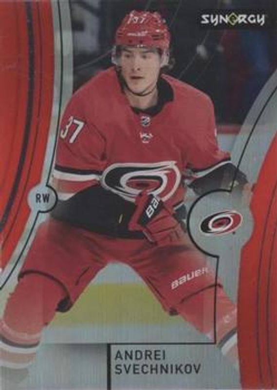 Andrei Svechnikov 2021 Upper Deck Synergy #19 Red RAW
