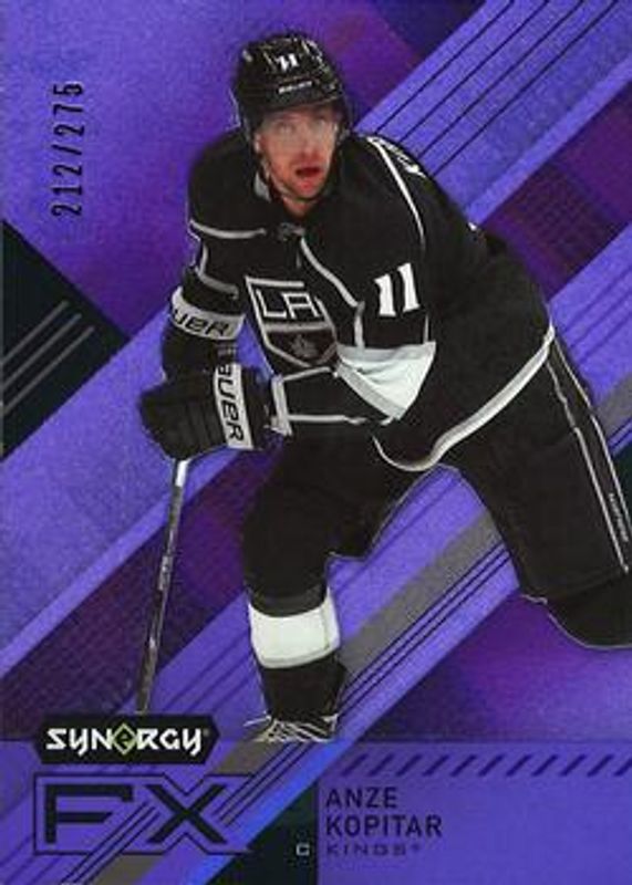 Anze Kopitar 2021 Upper Deck Synergy #FX-AK Synergy FX - Purple /275 RAW
