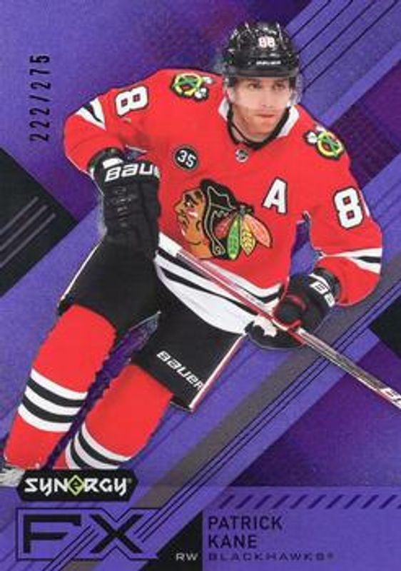 Patrick Kane 2021 Upper Deck Synergy #FX-PK Synergy FX - Purple /275 RAW