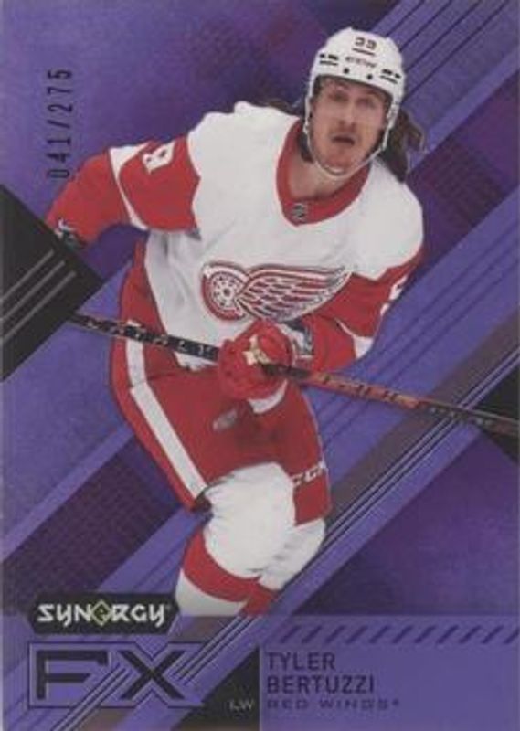 Tyler Bertuzzi 2021 Upper Deck Synergy #FX-TB Synergy FX - Purple /275 RAW