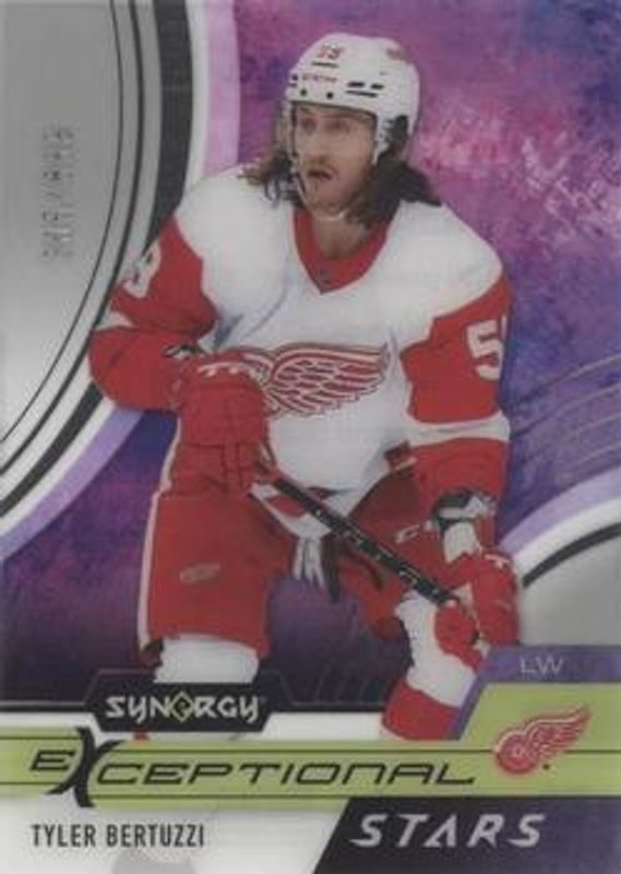 Tyler Bertuzzi 2021 Upper Deck Synergy #ES-TB Exceptional Stars /899 RAW