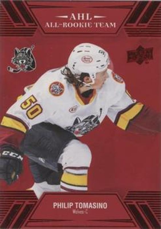 Philip Tomasino 2021 Upper Deck AHL #R-6 AHL All Rookie Team - Red RAW