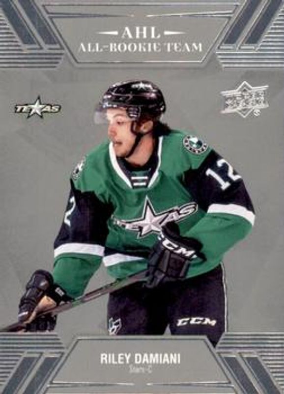 Riley Damiani 2021 Upper Deck AHL #R-4 AHL All Rookie Team RAW