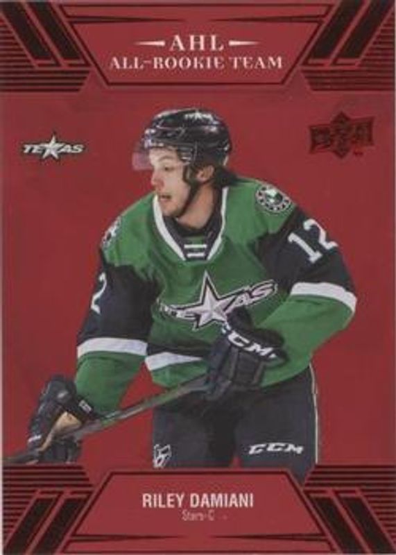 Riley Damiani 2021 Upper Deck AHL #R-4 AHL All Rookie Team - Red RAW