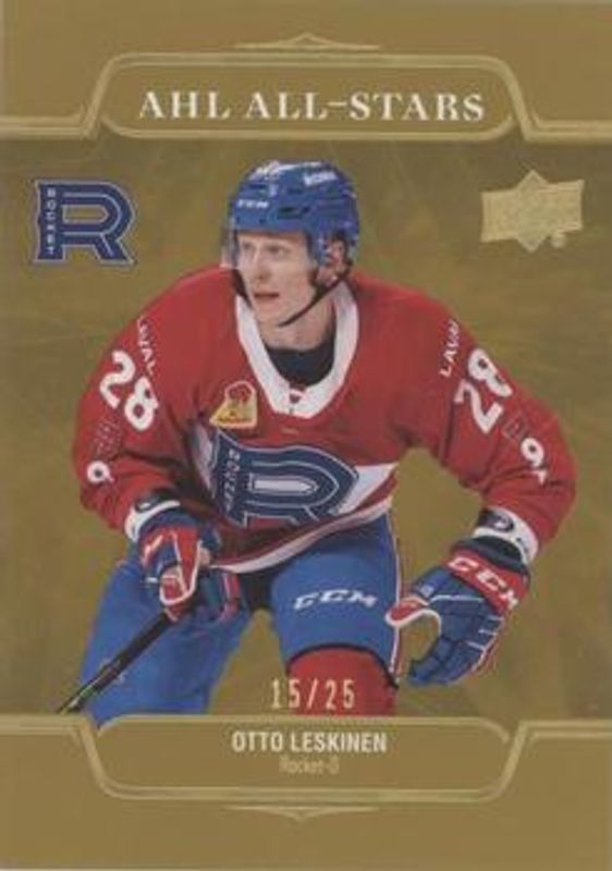 2021 Upper Deck AHL #AS-14 AHL All Stars - Gold /25