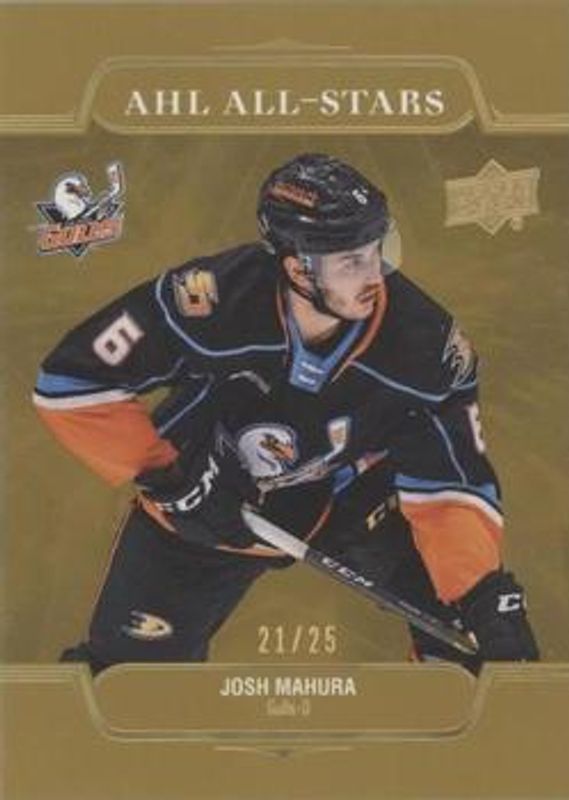 Josh Mahura 2021 Upper Deck AHL #AS-26 AHL All Stars - Gold /25 RAW