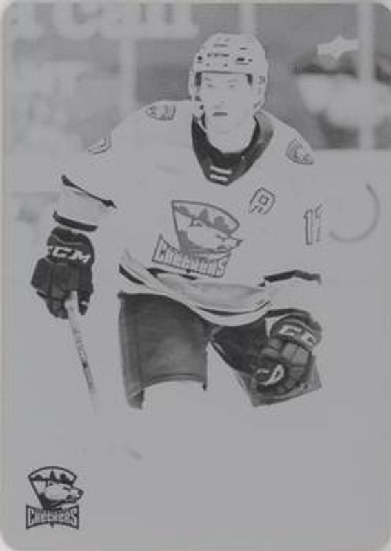 2021 Upper Deck AHL #72 Printing Plates - Black /1